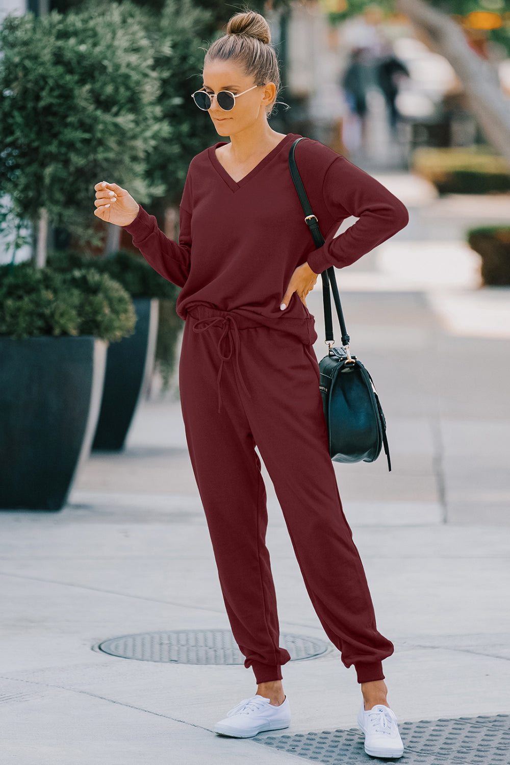 Long Sleeve Top and Pants Lounge Set